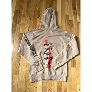 Coca Cola Unisex Replay Hoodie Sandstone Fleece‎ Size Small